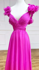 A-Line Orange Prom Dresses With Ruffle Cap Sleeves, V-Neck Senior Prom Dress,AST1647 A-Line Orange Prom Dresses With Ruffle Cap Sleeves, V-Neck Senior Prom Dress,AST1647