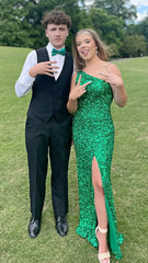 Burgundy Sequined Mermaid Long Prom Dresses, AST1587 Burgundy Sequined Mermaid Long Prom Dresses, AST1587