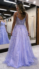 Glitter Sequin Lace Prom Dress, A-Line Evening Party Gown, AST1589 Glitter Sequin Lace Prom Dress, A-Line Evening Party Gown, AST1589