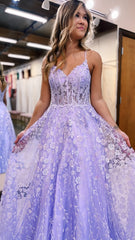 Glitter Sequin Lace Prom Dress, A-Line Evening Party Gown, AST1589 Glitter Sequin Lace Prom Dress, A-Line Evening Party Gown, AST1589