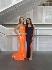 Aimishang Orange V-neck Mermaid backless Long Prom Dress Charming Evening Party Dress Aimishang Orange V-neck Mermaid backless Long Prom Dress Charming Evening Party Dress