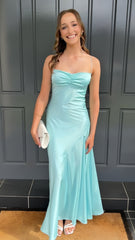 Light Blue Bodycon Evening Prom Dresses, AST1565 Light Blue Bodycon Evening Prom Dresses, AST1565