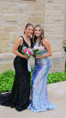 Light Blue Mermaid Evening Prom Dress, AST1535 Light Blue Mermaid Evening Prom Dress, AST1535