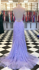Mermaid Appliques Long Prom Dress Tulle Party Dress, Senior Prom Dresses,AST1607 Mermaid Appliques Long Prom Dress Tulle Party Dress, Senior Prom Dresses,AST1607