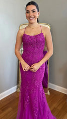 Mermaid Appliques Long Prom Dress Tulle Party Dress, Senior Prom Dresses,AST1607 Mermaid Appliques Long Prom Dress Tulle Party Dress, Senior Prom Dresses,AST1607