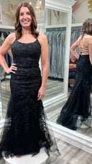 Mermaid Appliques Long Prom Dress Tulle Party Dress, Senior Prom Dresses,AST1607 Mermaid Appliques Long Prom Dress Tulle Party Dress, Senior Prom Dresses,AST1607