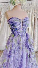 Princess Ruffle Floral Prom Dress, Birthday Dress,AST1610 Princess Ruffle Floral Prom Dress, Birthday Dress,AST1610
