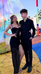 Sexy Black Senior Prom Dresses Sequin Party Gown, AST1513 Sexy Black Senior Prom Dresses Sequin Party Gown, AST1513