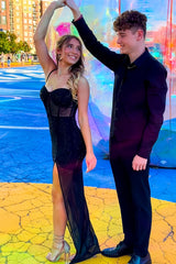 Sexy Black Senior Prom Dresses Sequin Party Gown, AST1513 Sexy Black Senior Prom Dresses Sequin Party Gown, AST1513