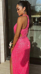 Sexy Bodycon Sequin Prom Dress, Deep V-Neck Evening Party Dress,AST1627 Sexy Bodycon Sequin Prom Dress, Deep V-Neck Evening Party Dress,AST1627