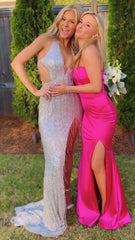 Sexy Bodycon Sequin Prom Dress, Deep V-Neck Evening Party Dress,AST1627 Sexy Bodycon Sequin Prom Dress, Deep V-Neck Evening Party Dress,AST1627