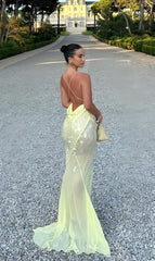 Sexy Deep V-Neck Chiffon Evening Prom Dresses, Sequin Mermaid Party Gown, AST1488 Sexy Deep V-Neck Chiffon Evening Prom Dresses, Sequin Mermaid Party Gown, AST1488