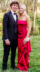 Strapless Fuchsia Evening Prom Dresses, Senior Prom Dress, AST1554 Strapless Fuchsia Evening Prom Dresses, Senior Prom Dress, AST1554