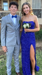 Strapless Mermaid Sequin Senior Prom Dress Long Party Gown,AST1615 Strapless Mermaid Sequin Senior Prom Dress Long Party Gown,AST1615