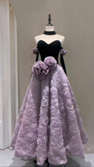 Sweetheart A-Line Floral Party Dress, Senior Prom Dresses,AST1604 Sweetheart A-Line Floral Party Dress, Senior Prom Dresses,AST1604