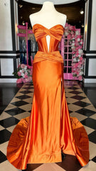 Sweetheart Mermaid Satin Long Prom Dress,AST1639 Sweetheart Mermaid Satin Long Prom Dress,AST1639