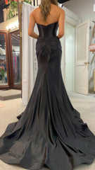 Sweetheart Mermaid Satin Long Prom Dress,AST1639 Sweetheart Mermaid Satin Long Prom Dress,AST1639