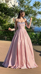 Sweetheart Pink Evening Prom Dresses, Senior Party Dresses, AST1553 Sweetheart Pink Evening Prom Dresses, Senior Party Dresses, AST1553