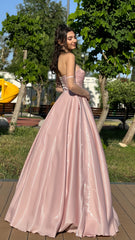 Sweetheart Pink Evening Prom Dresses, Senior Party Dresses, AST1553 Sweetheart Pink Evening Prom Dresses, Senior Party Dresses, AST1553