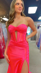 Sweetheart Mermaid Satin Long Prom Dress,AST1639 Sweetheart Mermaid Satin Long Prom Dress,AST1639