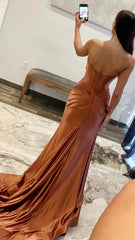 Sweetheart Mermaid Satin Long Prom Dress,AST1639 Sweetheart Mermaid Satin Long Prom Dress,AST1639
