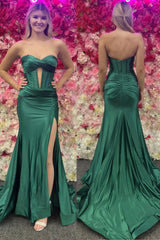 Sweetheart Mermaid Satin Long Prom Dress,AST1639 Sweetheart Mermaid Satin Long Prom Dress,AST1639