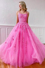 A-line Round Neck Tulle Lace Prom Dresses Formal Dresses,AST1242 A-line Round Neck Tulle Lace Prom Dresses Formal Dresses,AST1242