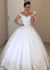 Luxurious Beading Appliques Off-the-Shoulder Tulle Wedding Dress Luxurious Beading Appliques Off-the-Shoulder Tulle Wedding Dress