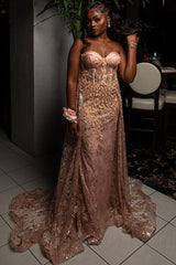 New Arrival Elegant Pink Sweetheart Appliques Over-skirt Prom Dress New Arrival Elegant Pink Sweetheart Appliques Over-skirt Prom Dress