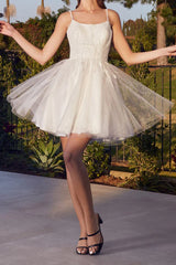 Line Spoon Sticker Cute Short Homecoming Dresses Line Spoon Sticker Cute Short Homecoming Dresses