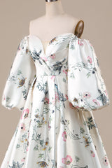 Ball-Gown/Princess A Line Sweetheart Court Train Wedding Dress with Slit Prom Dresses