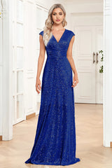 A-Line Sparkly Sleeveless Mother of the Bride Dress
