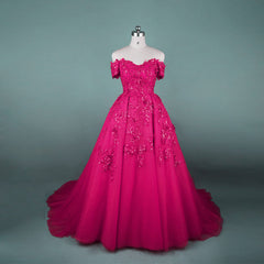 Gorgeous Sequin Lace Sweetheart Off The Shoulder Tulle Evening Gowns