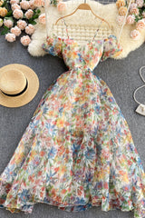 A-Line Floral Off the Shoulder Dresses, Fashion Dresses