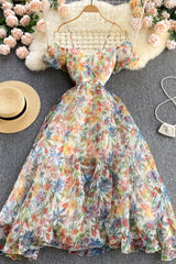 A-Line Floral Off the Shoulder Dresses, Fashion Dresses