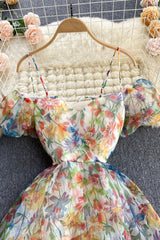 A-Line Floral Off the Shoulder Dresses, Fashion Dresses