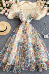 A-Line Floral Off the Shoulder Dresses, Fashion Dresses