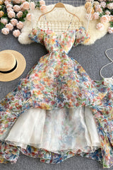 A-Line Floral Off the Shoulder Dresses, Fashion Dresses