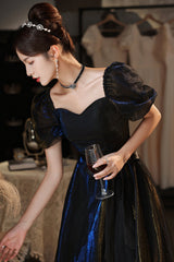 Cute Tulle Long Prom Dresses, A-Line Evening Dresses