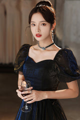 Cute Tulle Long Prom Dresses, A-Line Evening Dresses