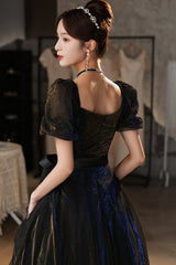 Cute Tulle Long Prom Dresses, A-Line Evening Dresses