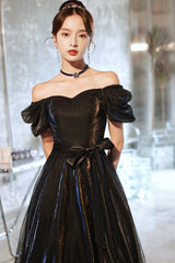 Cute Tulle Long Prom Dresses, A-Line Evening Dresses