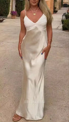 Mermaid Spaghetti Straps Long formal dresses Bridesmaid Dresses evening gown Prom Dress