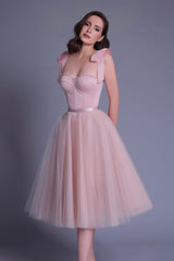 Pink Lovely Sweetheart Neckline Short Prom Dress, A-Line Mini Party Dress