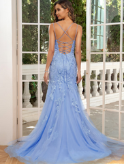 Prom Dresses Floral Dress Party Wear  Sleeveless Strap Satin Backless