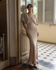Sheath V-Neck Bridesmaid Dress Formal Dresses for Wedding Guest Cocktail Dress Mother of the Bride Dresses