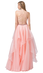 Sleeveless Sweetheart Corset backless and floor length Prom Dress