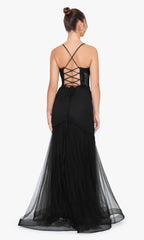 V-neck exquisite embroidered lace applique transparent tight corset dress