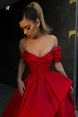 33986 - Charming A-Line Off-Shoulder Cap Sleeves Prom Evening Formal Dress