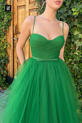 34335 - Chic Spaghetti Straps Sweetheart A-Line Prom Formal Evening Dress